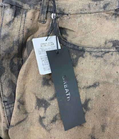 美品 BREATH ショートパンツ X JEANS COATING SHORTS BRW 25SS BR25SS-P1010 メンズ SIZE XL ブレスレス