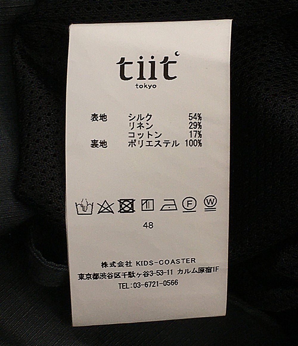 tiit tokyo ティートトウキョウ シルクダブルジップモッズコート レディース SIZE 48