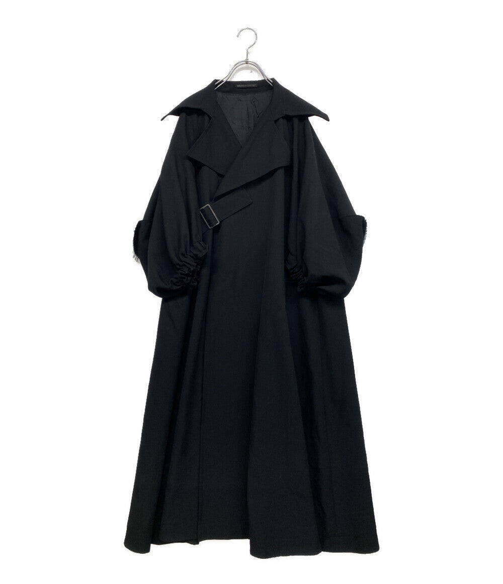 YOHJI YAMAMOTO COLLECTIONS ヨウジヤマモト コレクションズ アーミーギャバジン袖バルーンコート 24AW F0-C63-101 レディース SIZE 2