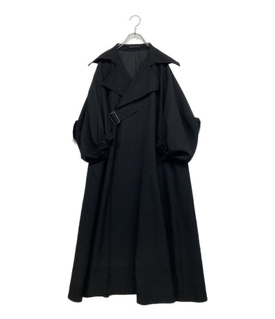 YOHJI YAMAMOTO COLLECTIONS ヨウジヤマモト コレクションズ アーミーギャバジン袖バルーンコート 24AW F0-C63-101 レディース SIZE 2