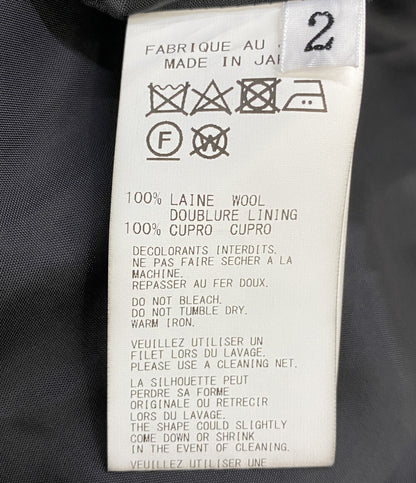 YOHJI YAMAMOTO COLLECTIONS ヨウジヤマモト コレクションズ アーミーギャバジン袖バルーンコート 24AW F0-C63-101 レディース SIZE 2