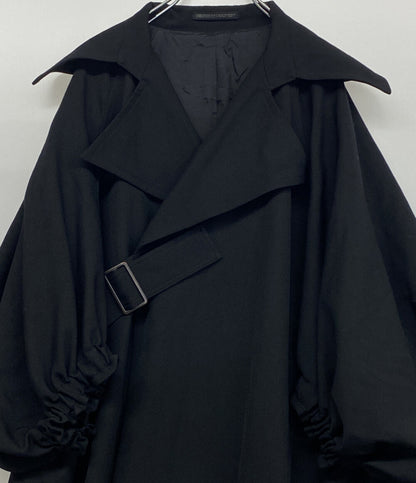 YOHJI YAMAMOTO COLLECTIONS ヨウジヤマモト コレクションズ アーミーギャバジン袖バルーンコート 24AW F0-C63-101 レディース SIZE 2