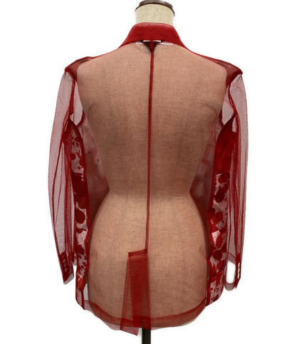 美品 COMME des GARCONS COMME des GARCONS レースレイヤードペンキジャケット 25SS GO-J035 レディース SIZE S コムデギャルソン コムデギャルソン