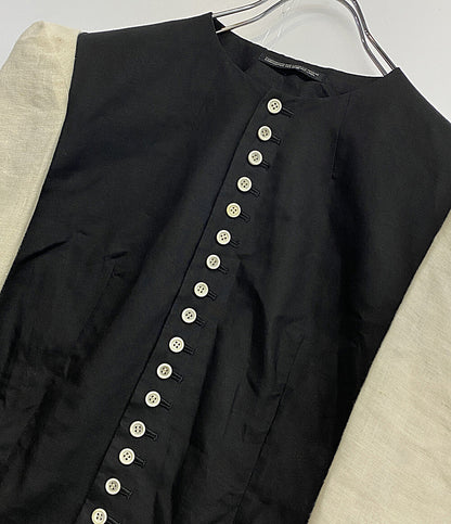 美品 YOHJI YAMAMOTO FEMME ヨウジヤマモト ファム ツイルカラーレスジャケット 24SS FS-J09-816 レディース SIZE 1