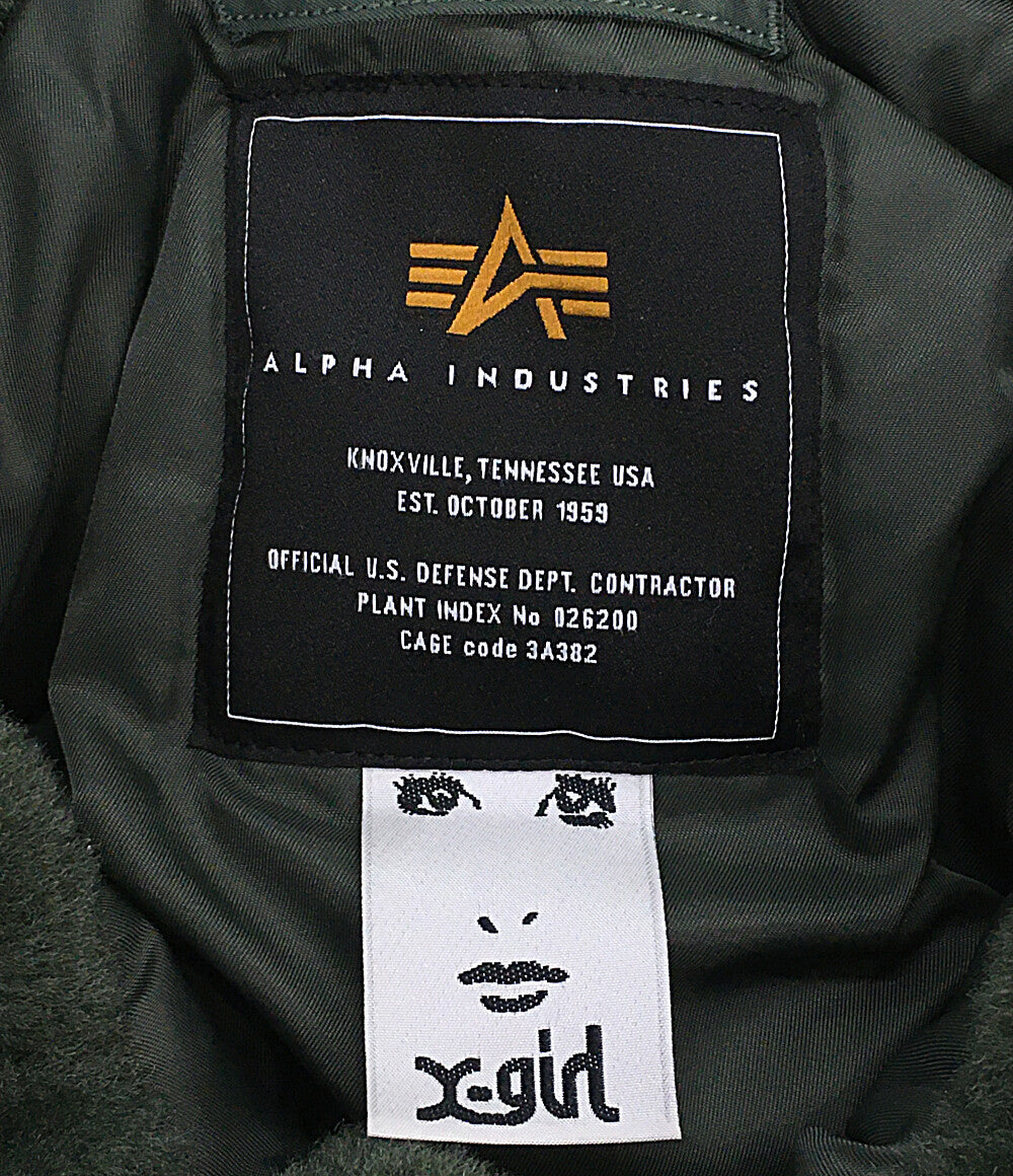 X-girl × ALPHA アルファ フライトジャケット N-2B TA0737-9021 105244021001 レディース SIZE M エックスガール