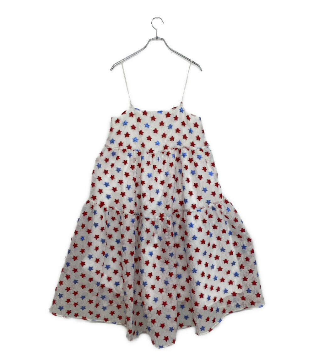 CANDY STRIPPER キャミワンピ STAR JACQUARD SHEER DRESS 25SS 1253503S レディース SIZE F キャンディストリッパー