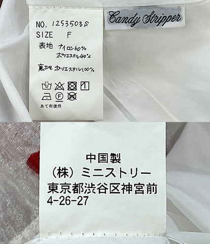 CANDY STRIPPER キャミワンピ STAR JACQUARD SHEER DRESS 25SS 1253503S レディース SIZE F キャンディストリッパー