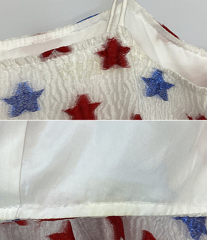 CANDY STRIPPER キャミワンピ STAR JACQUARD SHEER DRESS 25SS 1253503S レディース SIZE F キャンディストリッパー