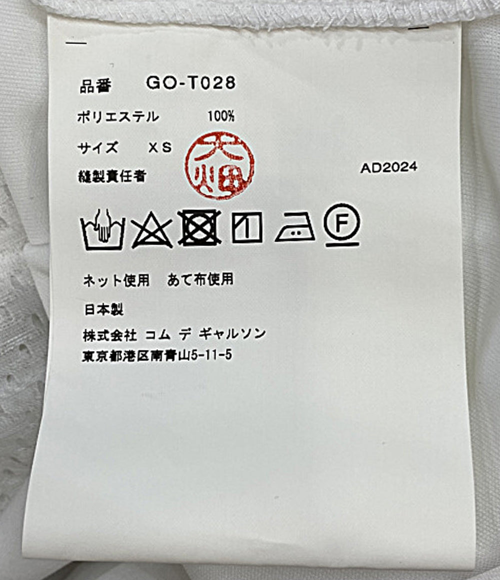 COMME des GARCONS デザインカットソー 25SS GO-T028 レディース SIZE XS コムデギャルソン