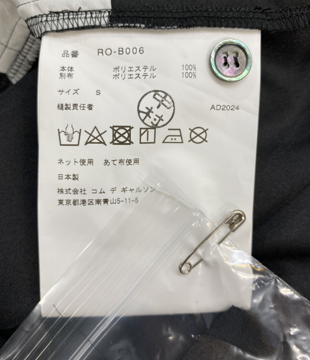 COMME des GARCONS COMME de GARCONS ブロックチェックエステルシャツ レディース SIZE S コムデギャルソン