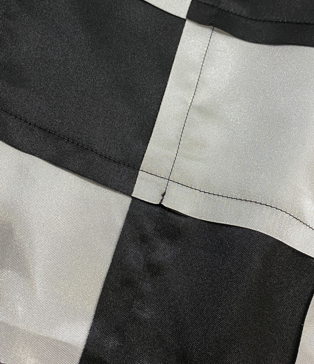 COMME des GARCONS COMME de GARCONS ブロックチェックエステルシャツ レディース SIZE S コムデギャルソン