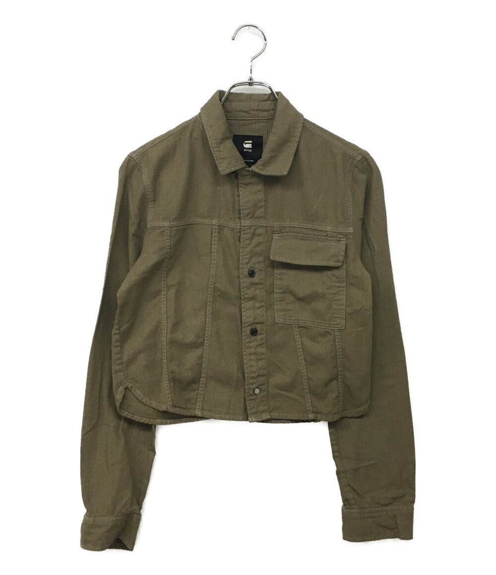G STAR RAW ジースターロゥ 長袖シャツ FITTED OFFICER SHIRT レディース SIZE S