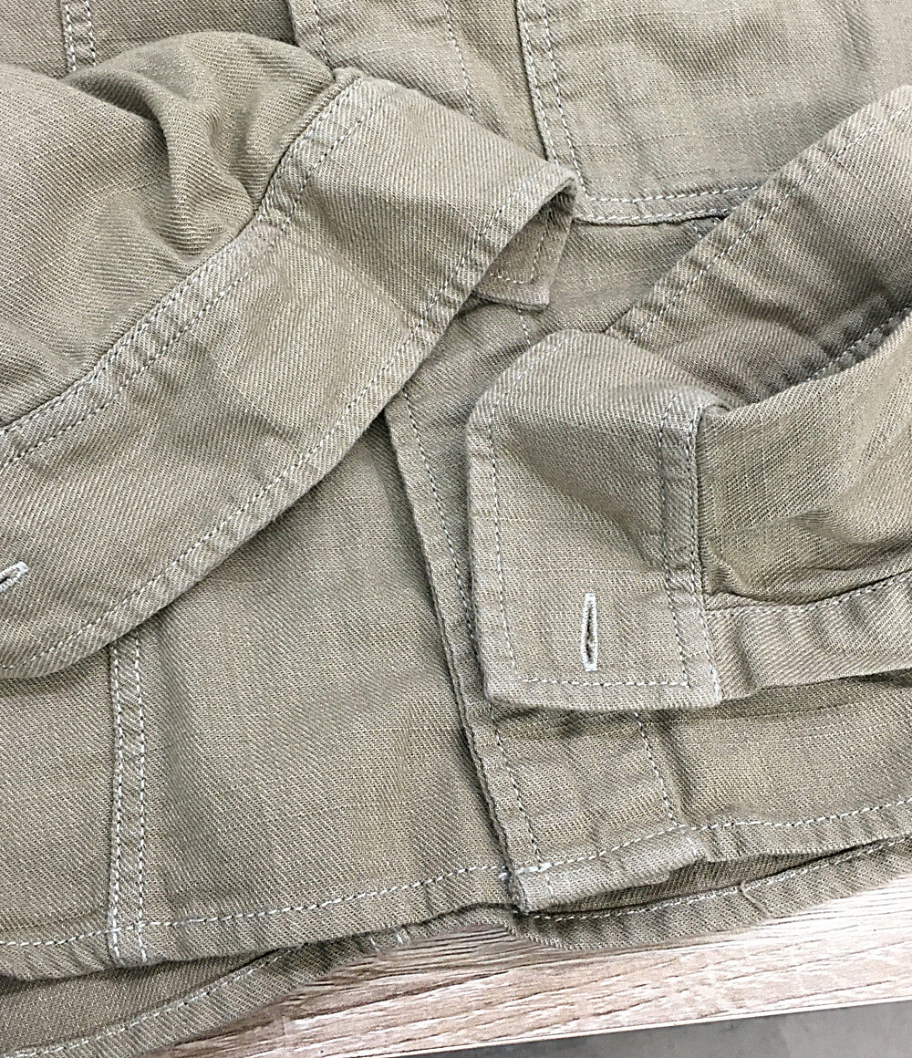 G STAR RAW ジースターロゥ 長袖シャツ FITTED OFFICER SHIRT レディース SIZE S