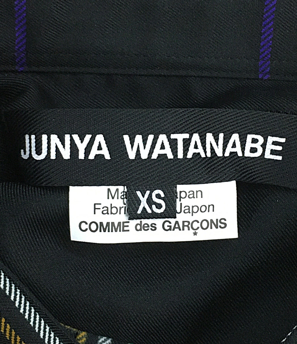 美品 JUNYA WATANABE 長袖シャツ 総柄エステル 25SS JO-B009 レディース SIZE XS ジュンヤワタナベ