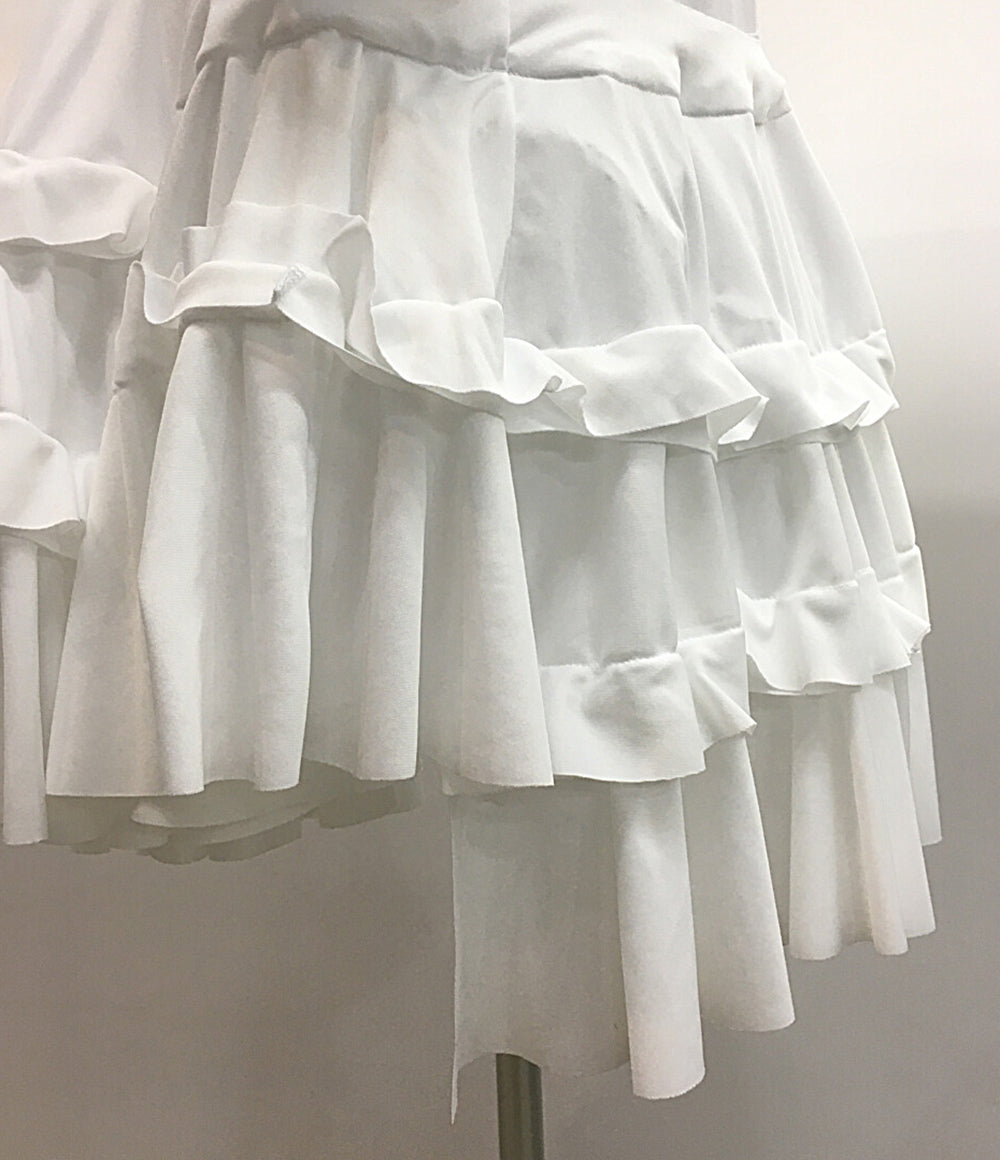 コムデギャルソン コムデギャルソン 内レース裾フリル長袖ワンピース 25SS レディース SIZE S COMME des GARCONS COMME des GARCONS