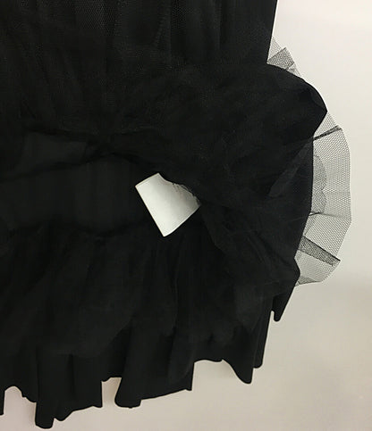 コムデギャルソン コムデギャルソン 美品 内レース裾フリル長袖ワンピース 25SS レディース SIZE XS COMME des GARCONS COMME des GARCONS