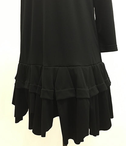 コムデギャルソン コムデギャルソン 美品 内レース裾フリル長袖ワンピース 25SS レディース SIZE XS COMME des GARCONS COMME des GARCONS