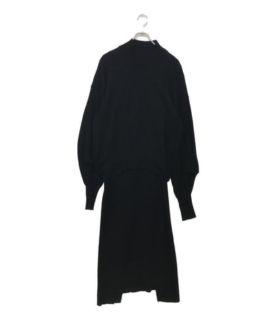 UN3D. アンスリード レイヤードアンサンブルニットワンピース 522110300401-01 レディース SIZE 38