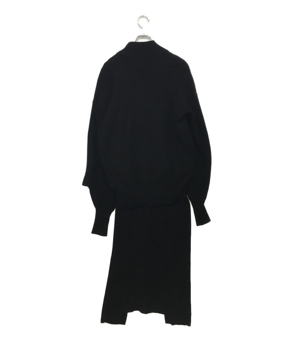 UN3D. アンスリード レイヤードアンサンブルニットワンピース 522110300401-01 レディース SIZE 38