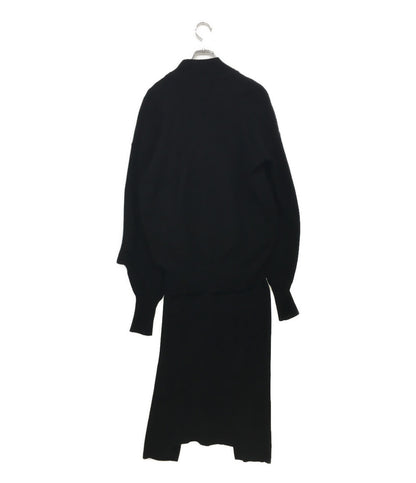 UN3D. アンスリード レイヤードアンサンブルニットワンピース 522110300401-01 レディース SIZE 38