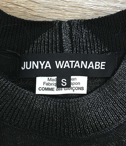 美品 JUNYA WATANABE 半袖Ｔシャツ ウールラメカットソー 25SS JO-N005 レディース SIZE S ジュンヤワタナベ
