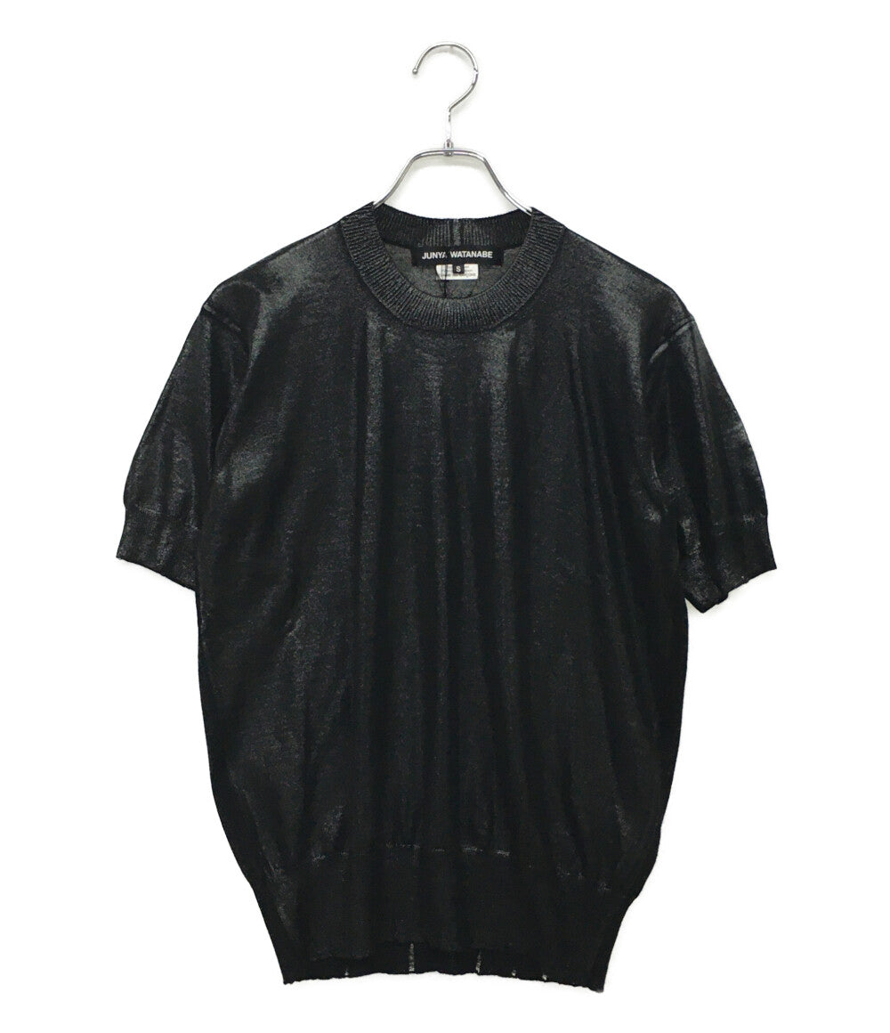 美品 JUNYA WATANABE 半袖Ｔシャツ ウールラメカットソー 25SS JO-N005 レディース SIZE S ジュンヤワタナベ