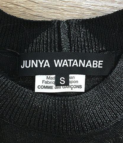 美品 JUNYA WATANABE 半袖Ｔシャツ ウールラメカットソー 25SS JO-N005 レディース SIZE S ジュンヤワタナベ