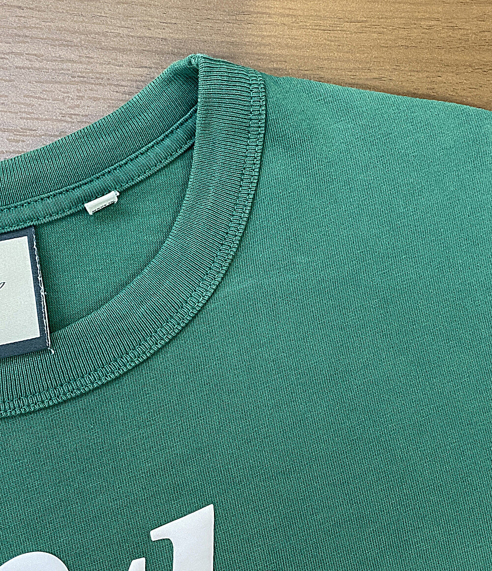 KITH ホワイト Tシャツ XS 刺繍ロゴ 深緑 緑　夏服 KITH キス 半袖Tシャツ WOMEN SWASH LOGO TEE GREEN 25SS 25-071-061