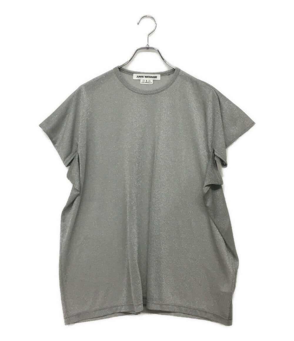 美品 JUNYA WATANABE 半袖ラメカットソー JO-T026 レディース SIZE S ジュンヤワタナベ