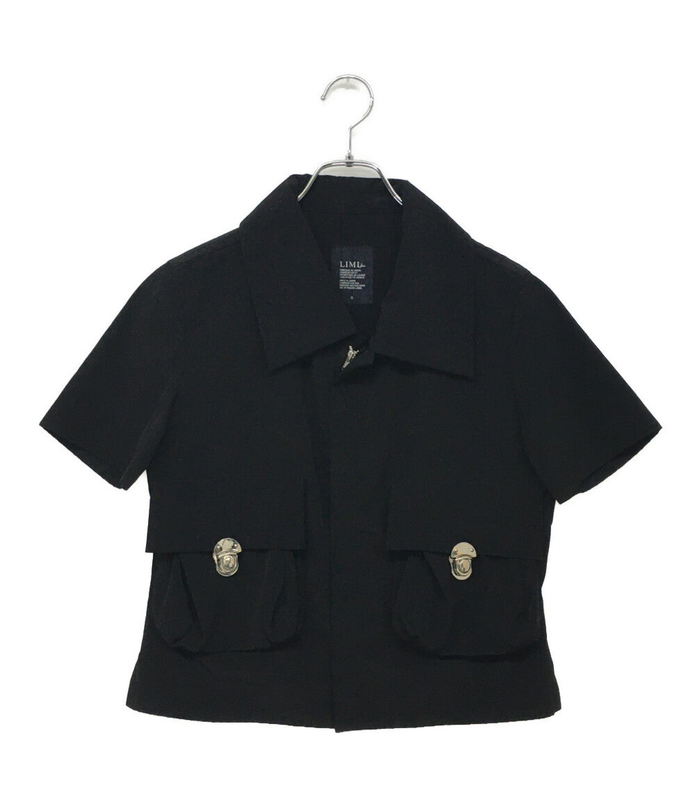 Limi feu 半袖ジップシャツ ポケット付き LY-J18-900 レディース SIZE S リミフゥ