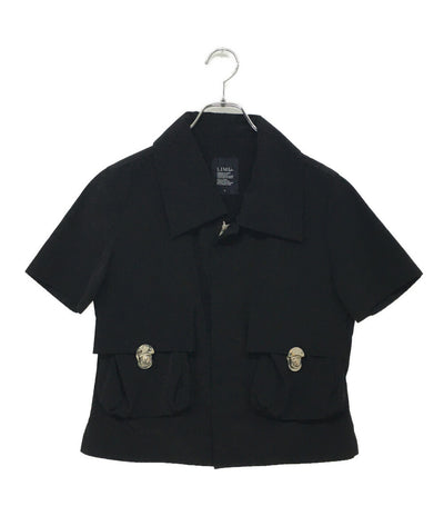 Limi feu 半袖ジップシャツ ポケット付き LY-J18-900 レディース SIZE S リミフゥ