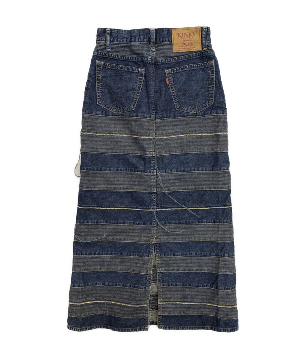 ヒステリックグラマー スクラッチロングデニムスカート レディース SIZE 24 HYSTERIC GLAMOUR