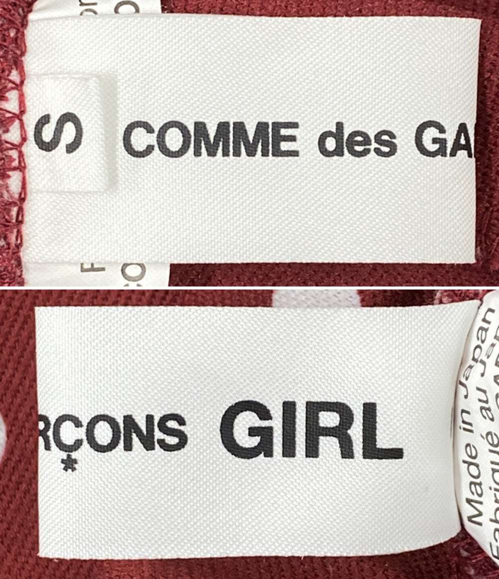 COMME des GARCONS GIRL コムデギャルソンガール ドット柄裾ジップジャージーパンツ 23AW NL-T004 レディース SIZE S