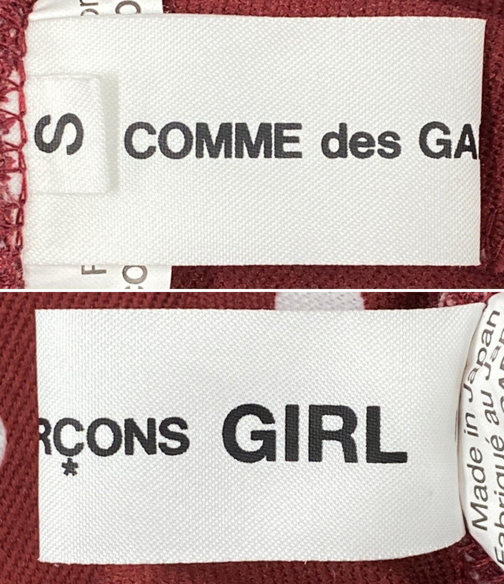 コムデギャルソンガール ドット柄裾ジップジャージーパンツ 23AW NL-T004 レディース SIZE S COMME des GARCONS GIRL