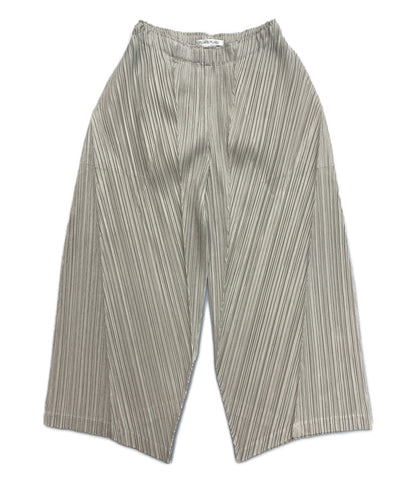 プリーツプリーズ 美品 変則プリーツワイドパンツ 22AW PP23JF385 レディース SIZE 2 PLEATS PLEASE