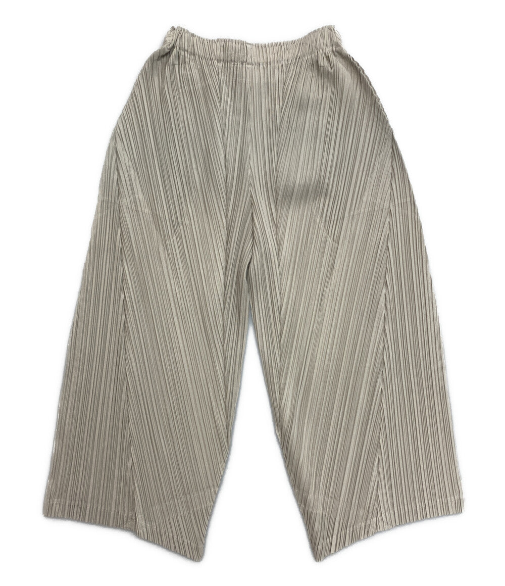 プリーツプリーズ 美品 変則プリーツワイドパンツ 22AW PP23JF385 レディース SIZE 2 PLEATS PLEASE