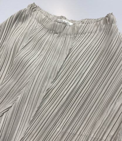 プリーツプリーズ 美品 変則プリーツワイドパンツ 22AW PP23JF385 レディース SIZE 2 PLEATS PLEASE