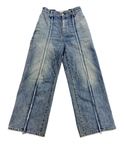 Ungrid パンツ カットオフデザインルーズリメイクデニム レディース SIZE 24 アングリッド