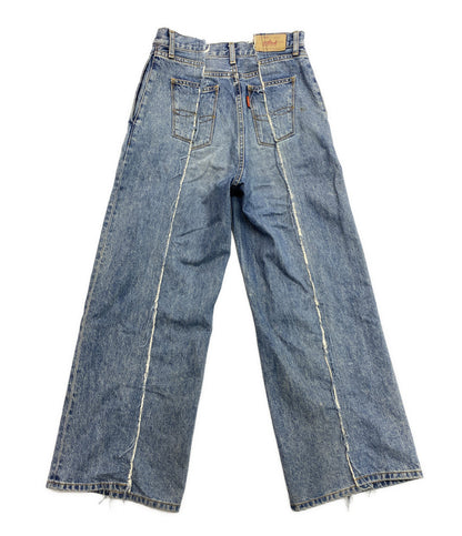 Ungrid パンツ カットオフデザインルーズリメイクデニム レディース SIZE 24 アングリッド