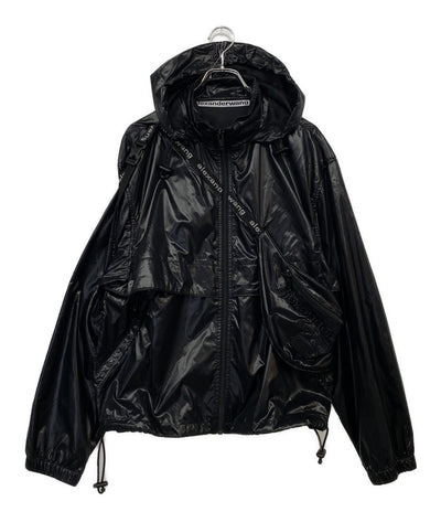 ALEXANDER WANG ポーチ付きナイロンパーカー ブラック レディース SIZE XS アレキサンダーワン