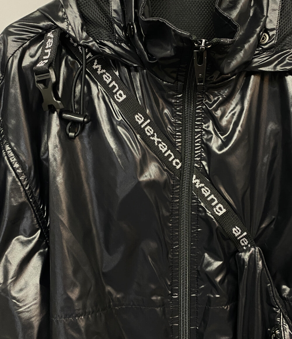 ALEXANDER WANG ポーチ付きナイロンパーカー ブラック レディース SIZE XS アレキサンダーワン