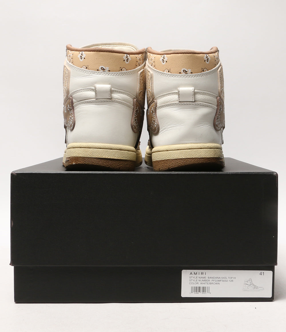 アミリ スニーカー SKELETON HIGH TOP BANDANA メンズ SIZE 26cm AMIRI