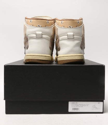 アミリ スニーカー SKELETON HIGH TOP BANDANA メンズ SIZE 26cm AMIRI