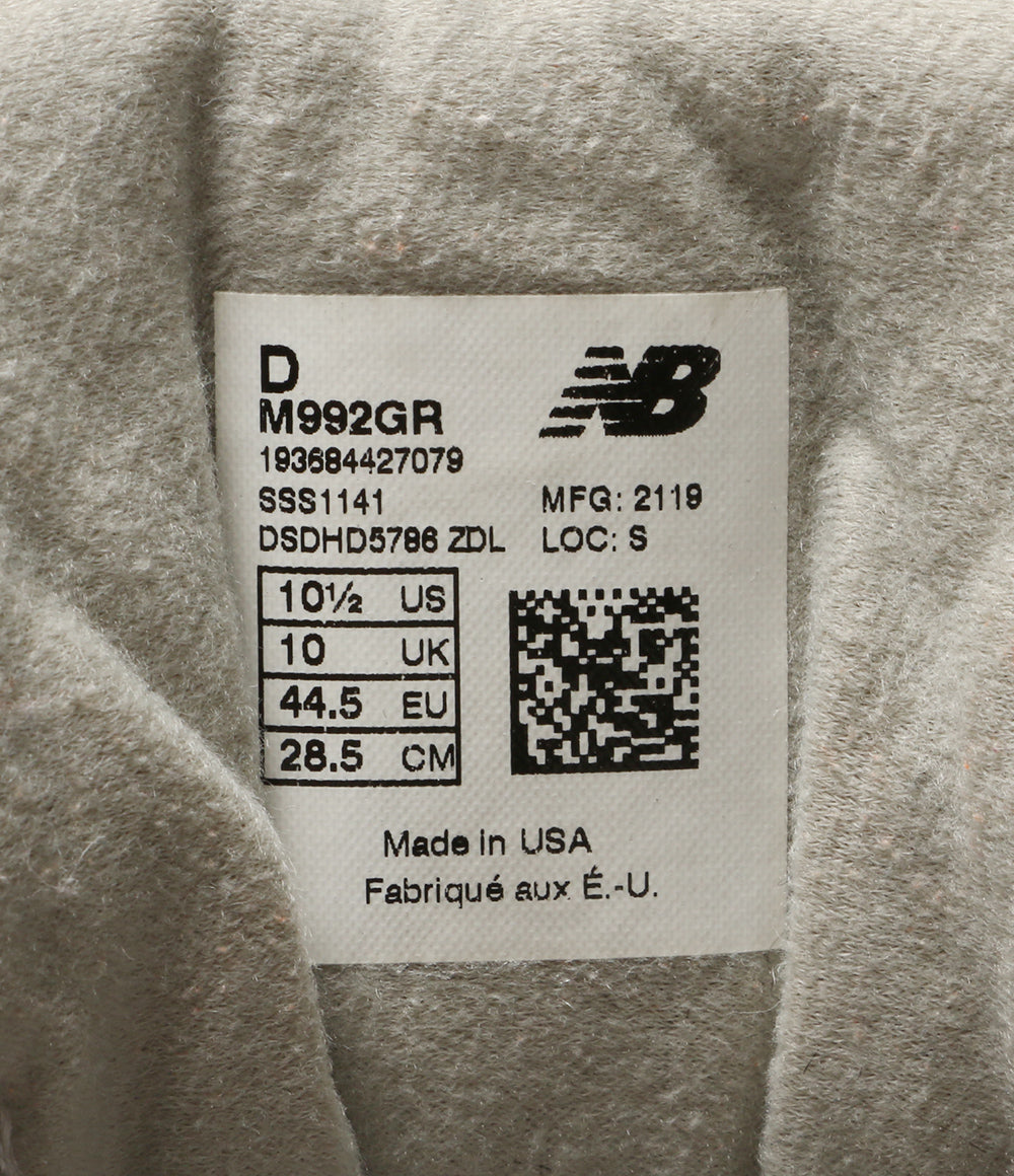 ニューバランス スニーカー M992GR メンズ SIZE 28.5cm new balance