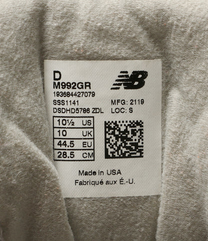 ニューバランス スニーカー M992GR メンズ SIZE 28.5cm new balance