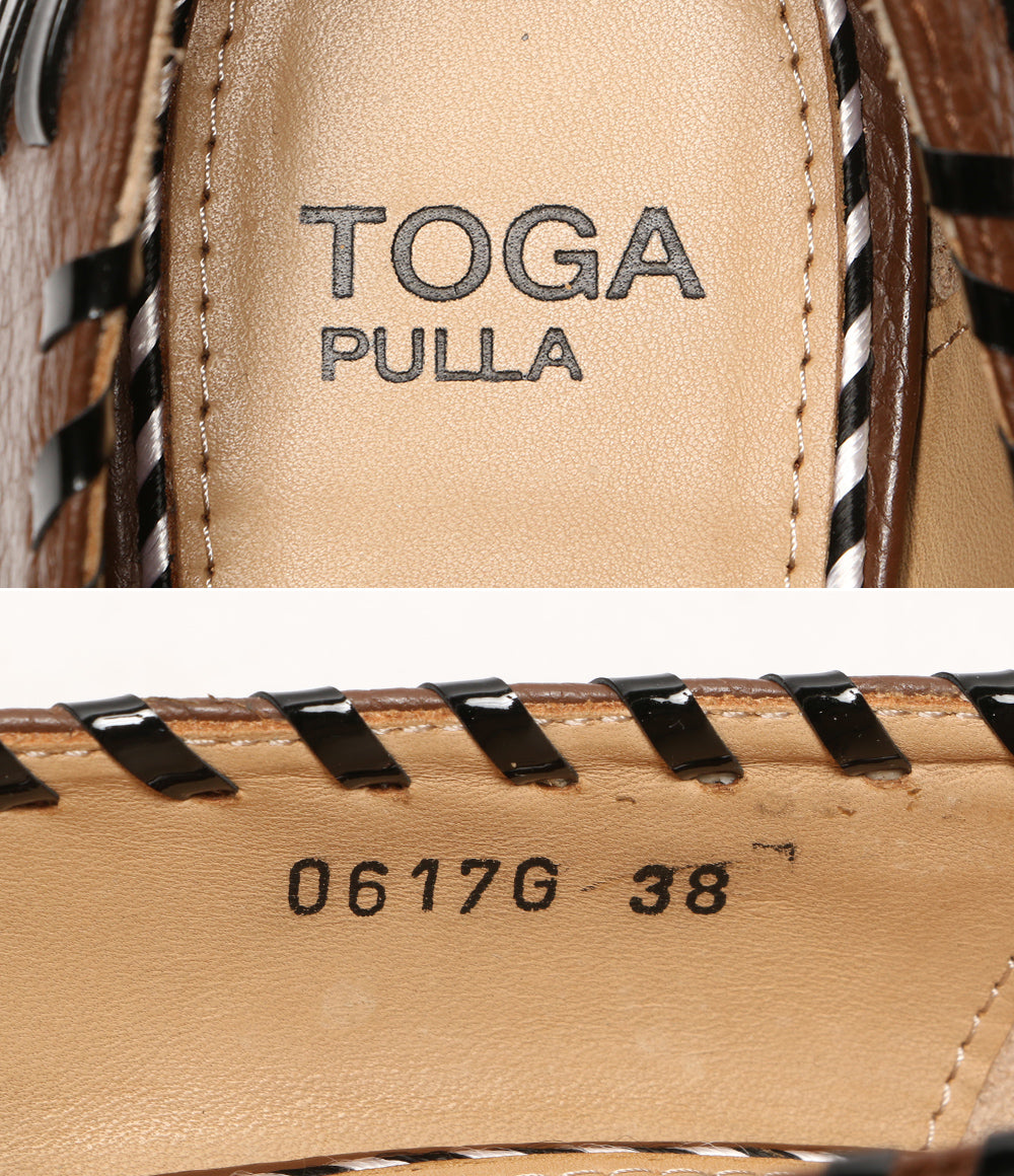 トーガプルラ 装飾付きヒールパンプス 0617G レディース SIZE 38 TOGA PULLA