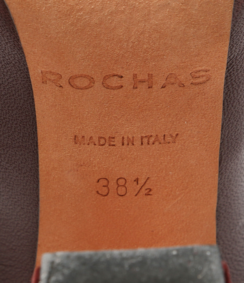 ROCHAS ヒール装飾サイドジップブーツ レディース SIZE 38.5 ロシャス