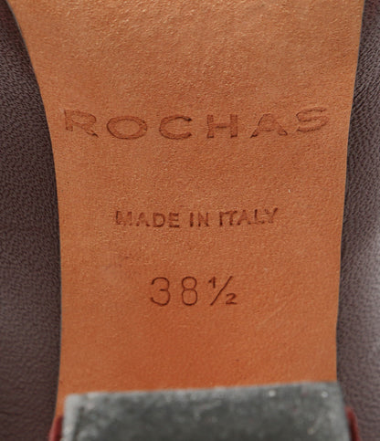 ROCHAS ヒール装飾サイドジップブーツ レディース SIZE 38.5 ロシャス