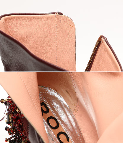 ROCHAS ヒール装飾サイドジップブーツ レディース SIZE 38.5 ロシャス