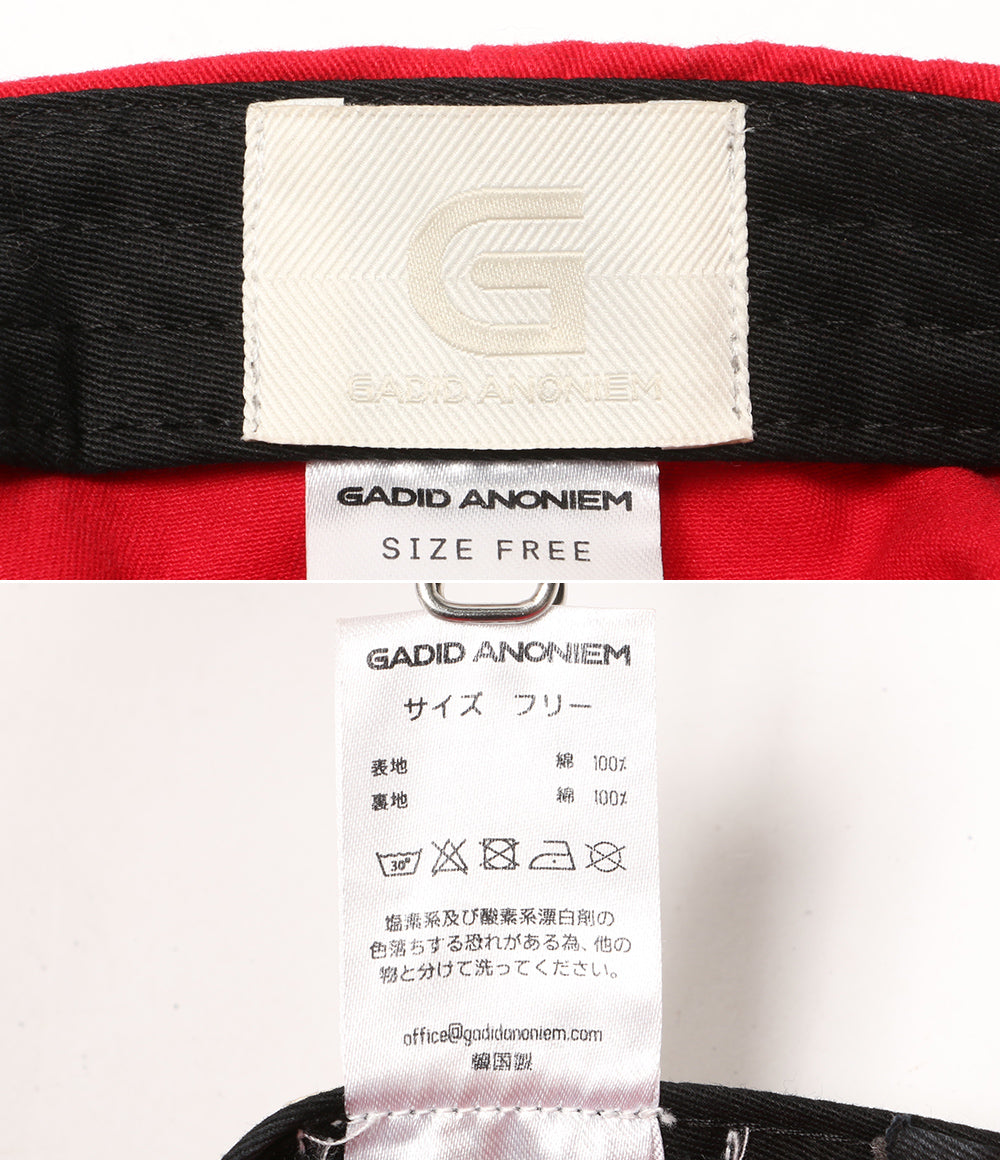 ガディット アノニム 刺繍キャップ メンズ SIZE FREE GADID ANONIEM